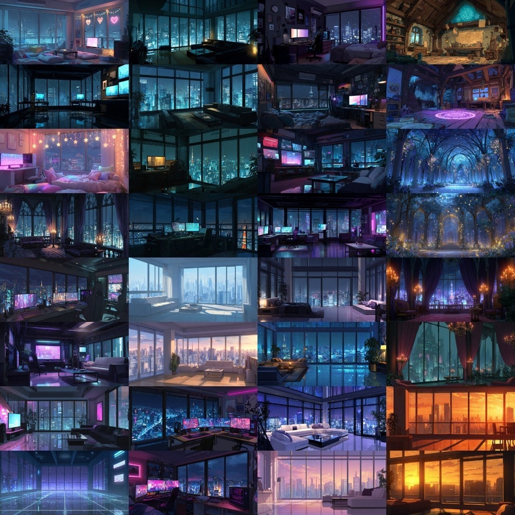 【背景素材】部屋400枚(Vol.2 植物,水槽,高層階系部屋)