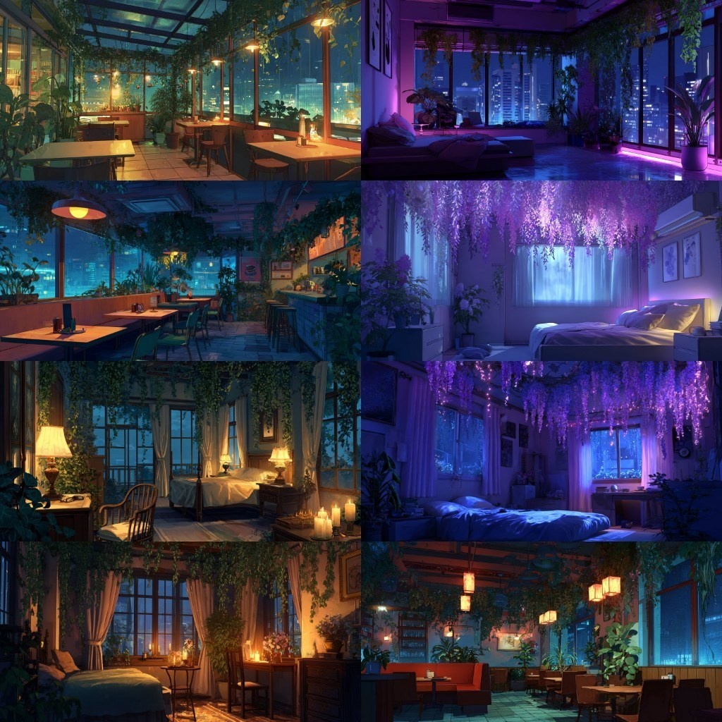 【背景素材】部屋400枚(Vol.2 植物,水槽,高層階系部屋)