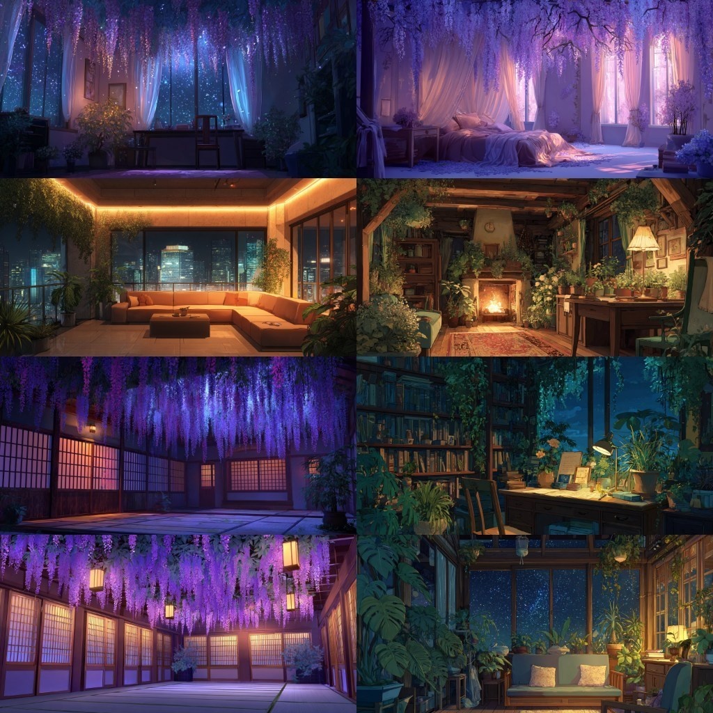 【背景素材】部屋400枚(Vol.2 植物,水槽,高層階系部屋)