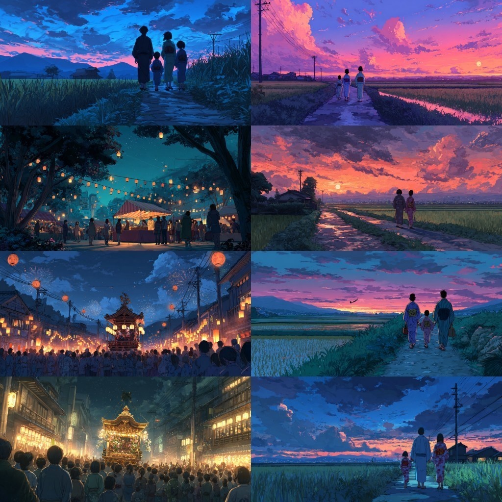 【背景素材】祭り240枚(春・夏・秋祭り,花火大会,屋台)