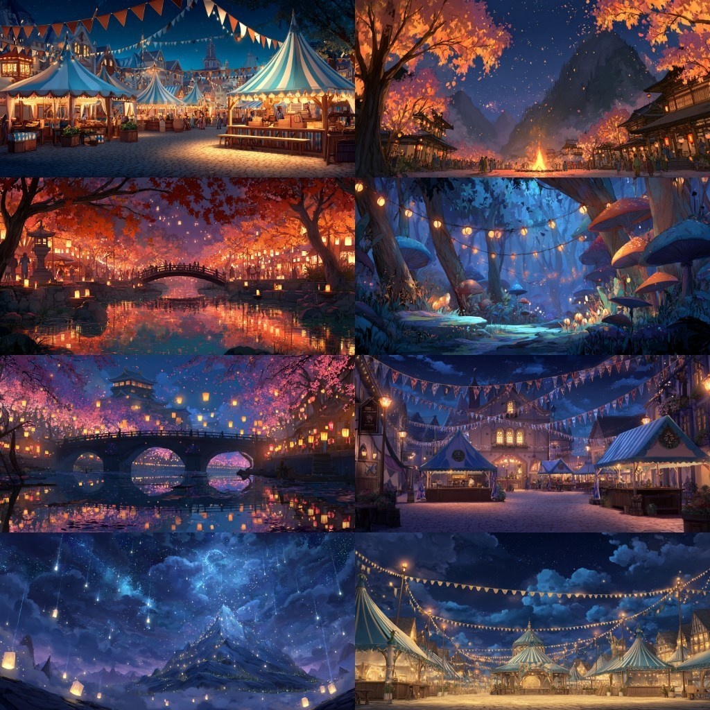 【背景素材】祭り240枚(春・夏・秋祭り,花火大会,屋台)