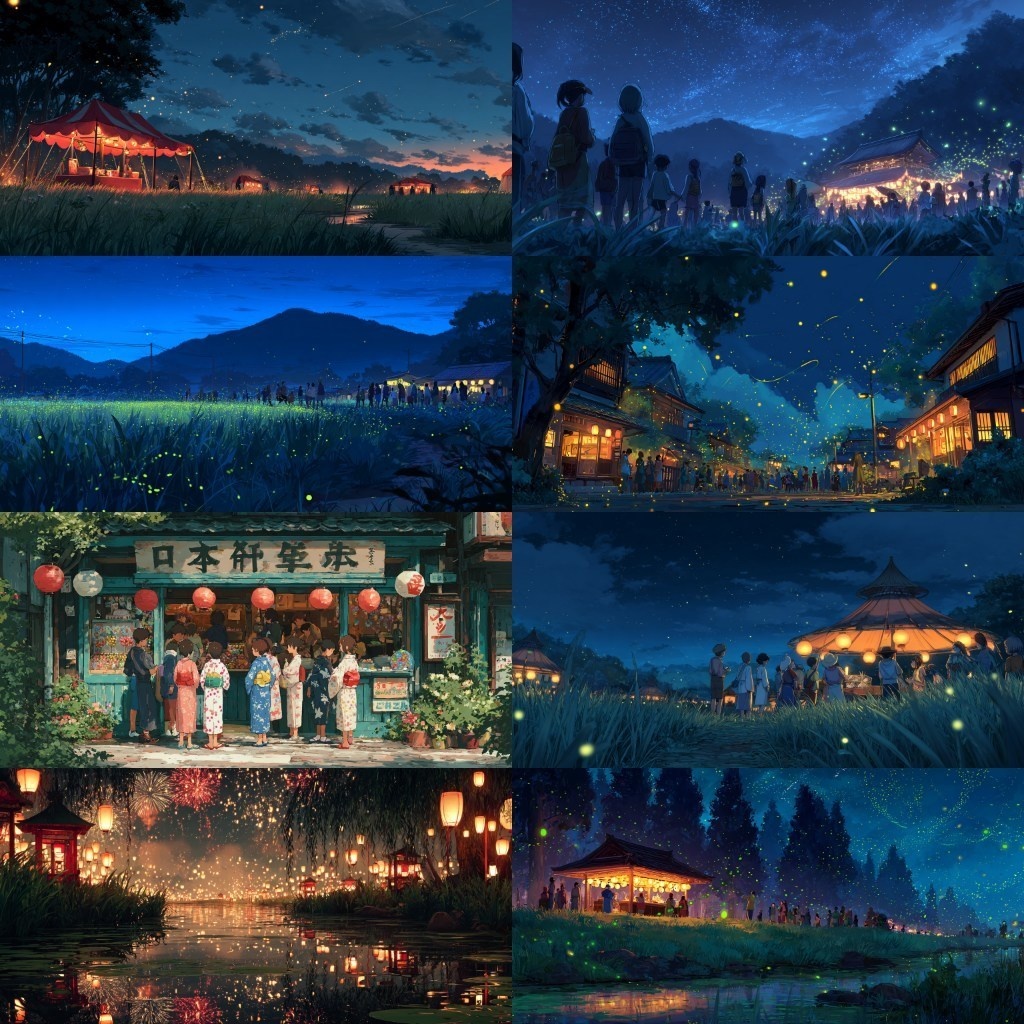 【背景素材】祭り240枚(春・夏・秋祭り,花火大会,屋台)