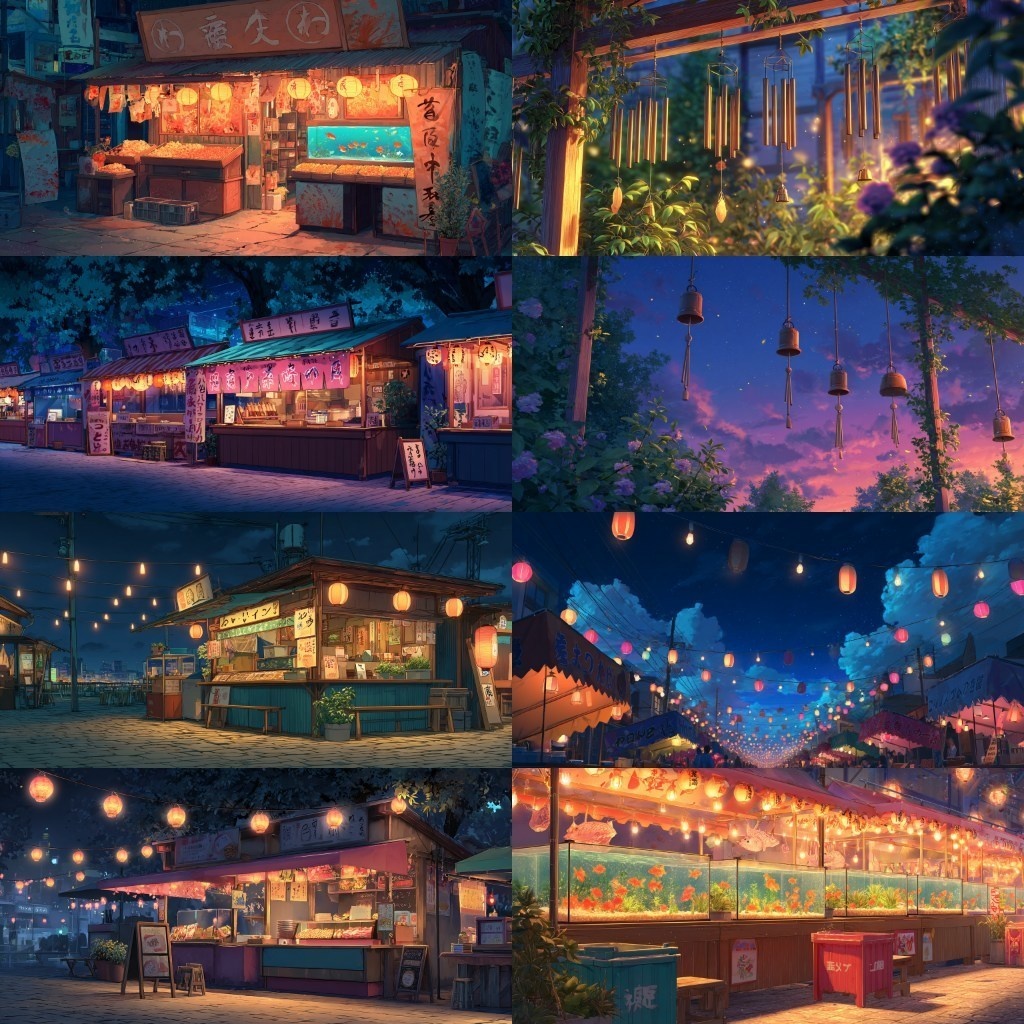 【背景素材】祭り240枚(春・夏・秋祭り,花火大会,屋台)