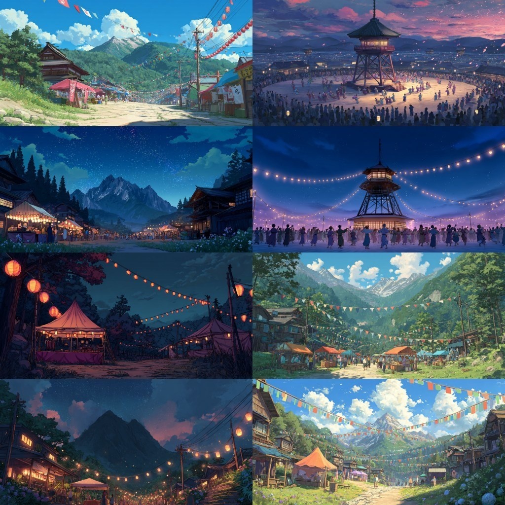 【背景素材】祭り240枚(春・夏・秋祭り,花火大会,屋台)