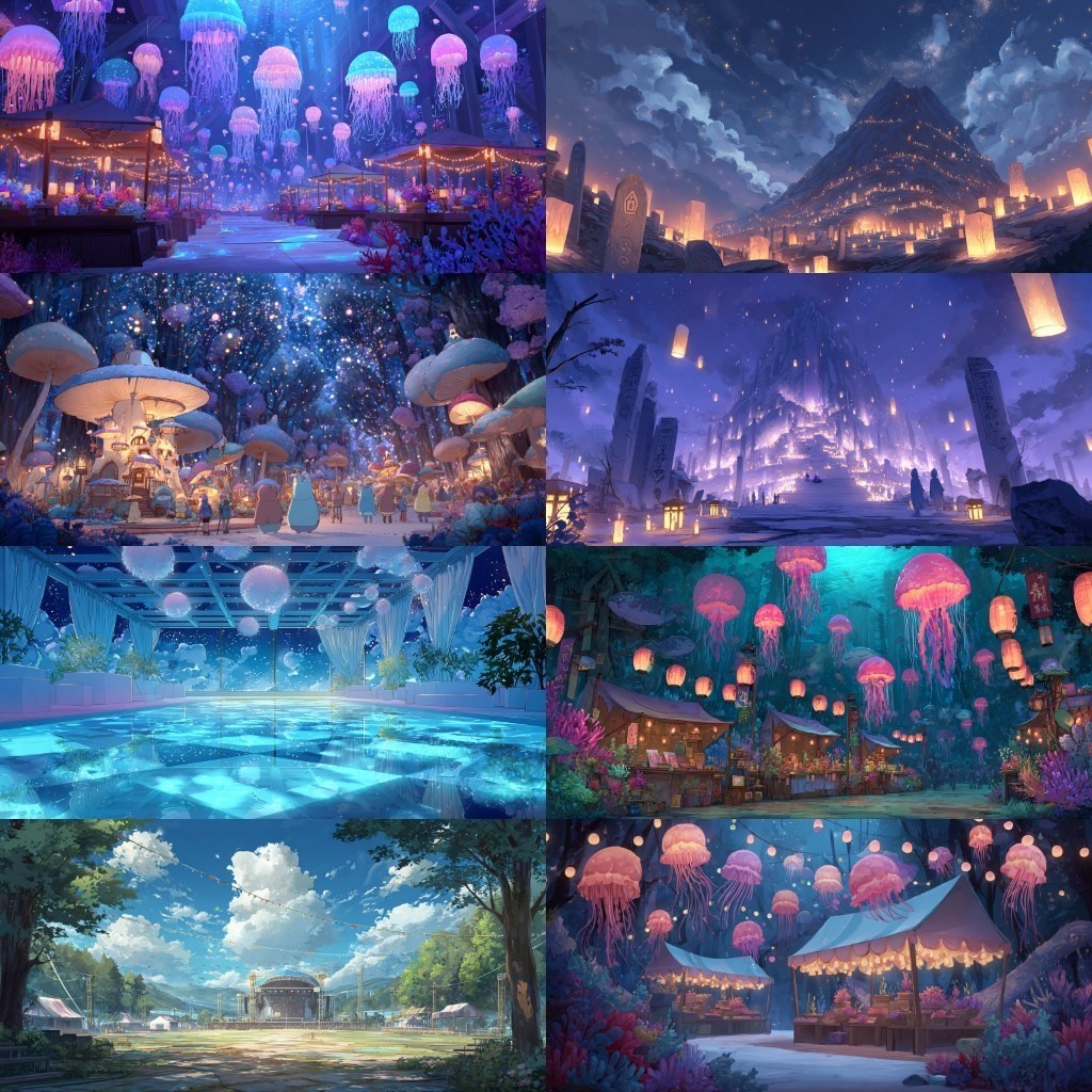 【背景素材】祭り240枚(春・夏・秋祭り,花火大会,屋台)