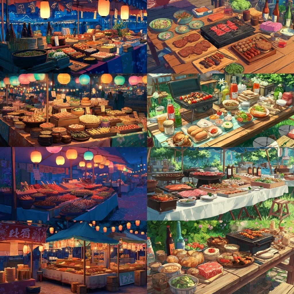 【背景素材】祭り240枚(春・夏・秋祭り,花火大会,屋台)