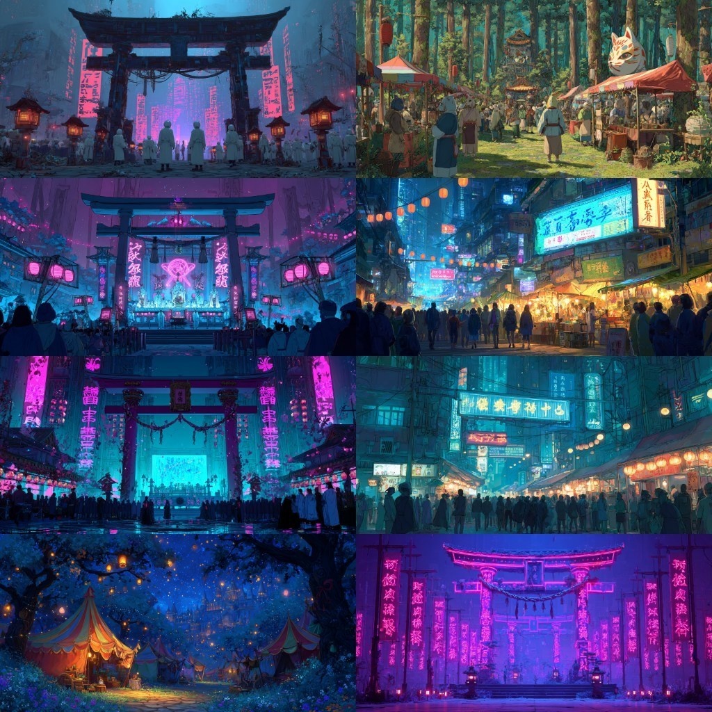 【背景素材】祭り240枚(春・夏・秋祭り,花火大会,屋台)