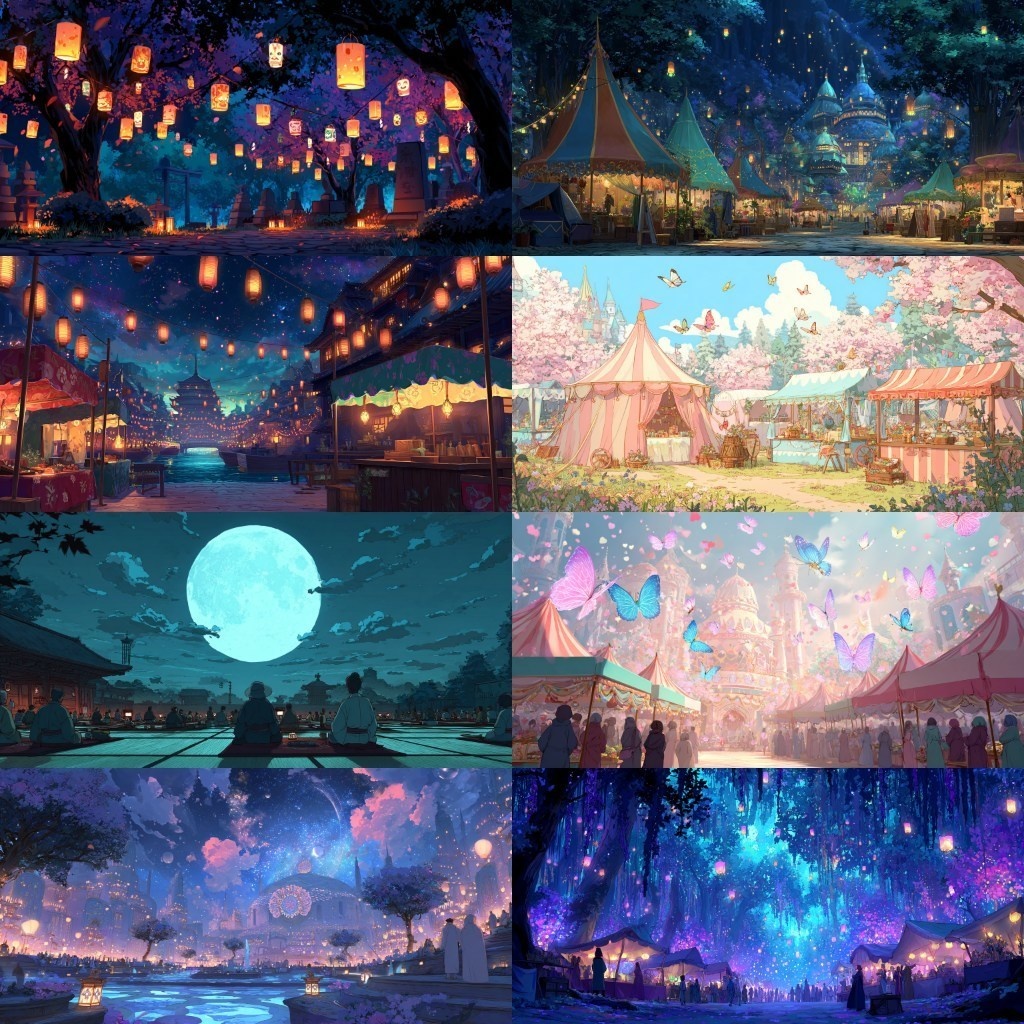 【背景素材】祭り240枚(春・夏・秋祭り,花火大会,屋台)