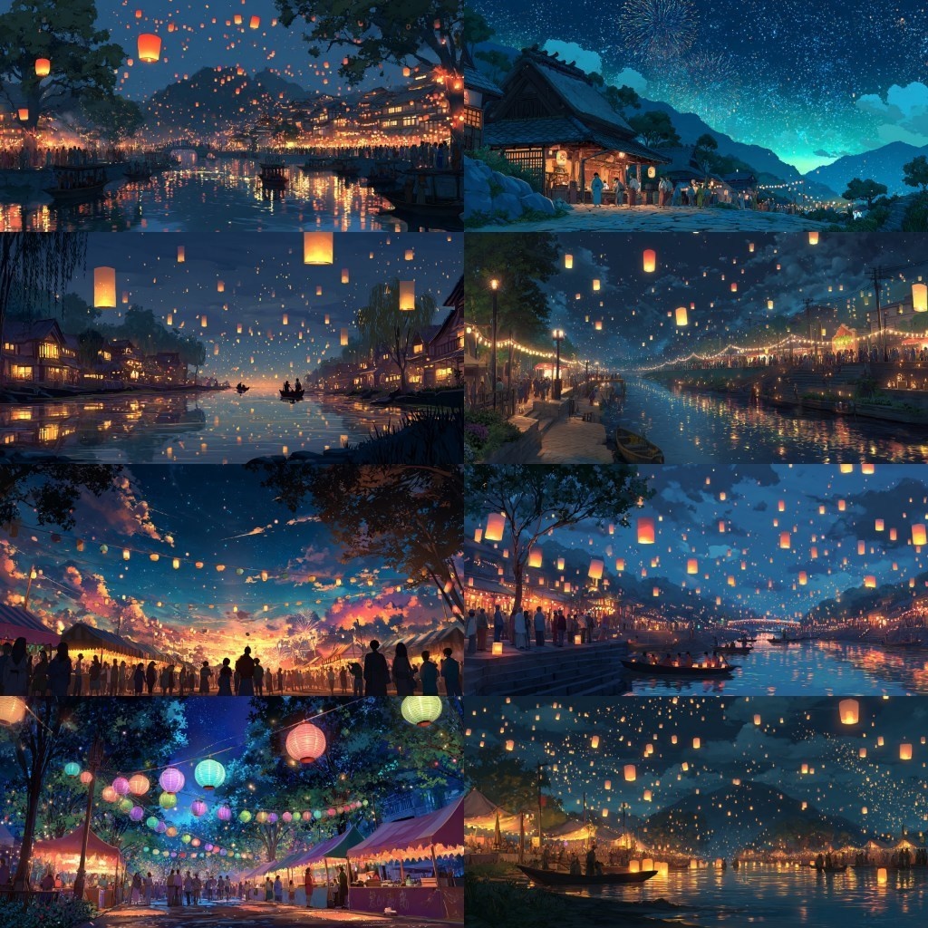 【背景素材】祭り240枚(春・夏・秋祭り,花火大会,屋台)