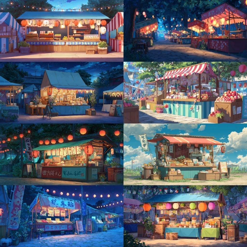 【背景素材】祭り240枚(春・夏・秋祭り,花火大会,屋台)