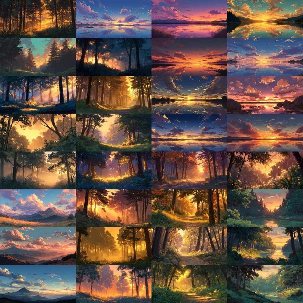 【背景素材】夕方の風景420枚(ノスタルジック,街なか,室内,夕景色)