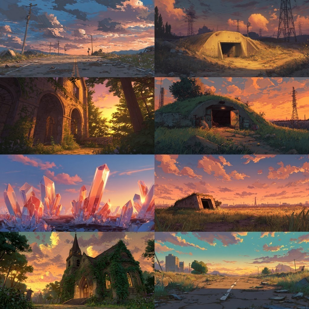 【背景素材】夕方の風景420枚(ノスタルジック,街なか,室内,夕景色)