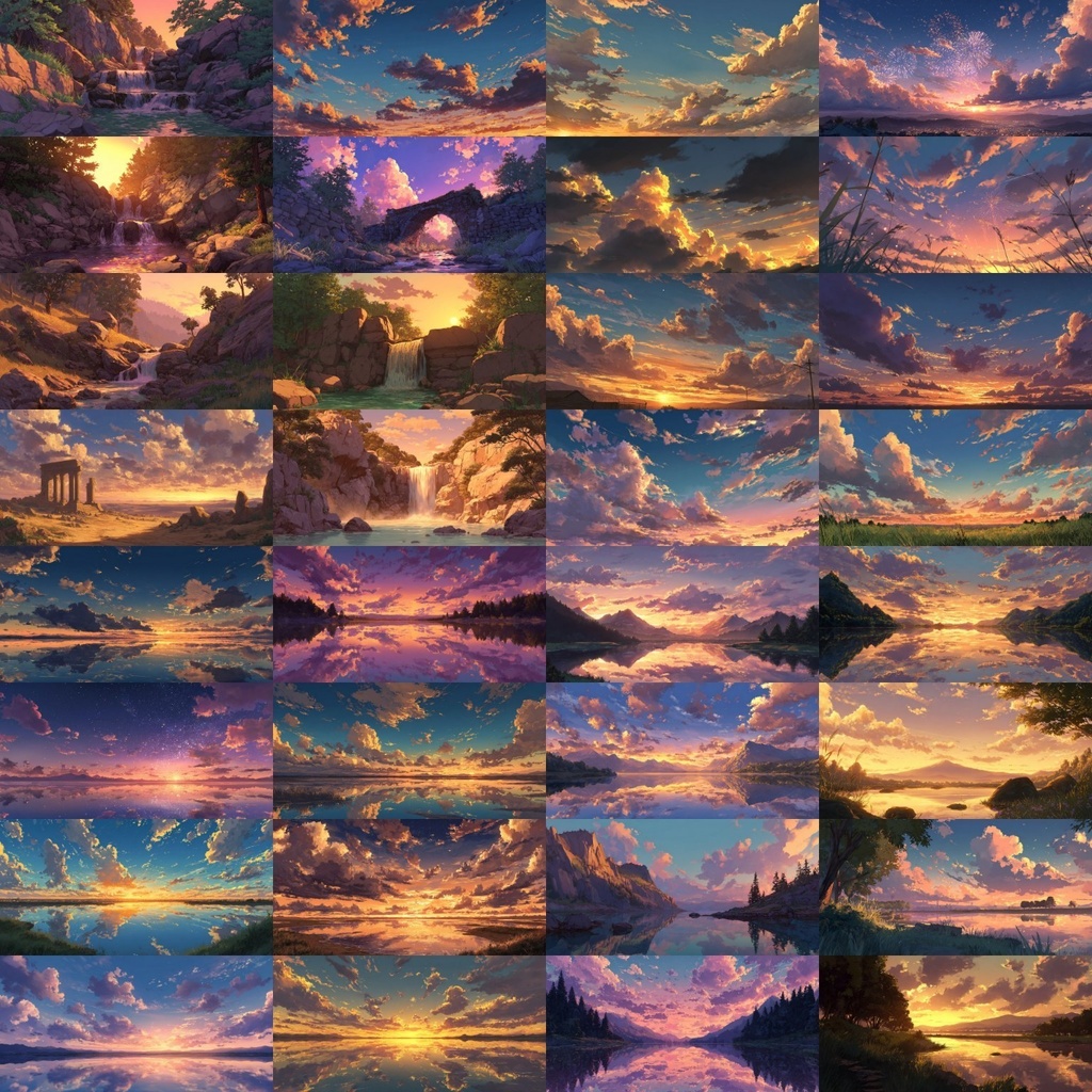 【背景素材】夕方の風景420枚(ノスタルジック,街なか,室内,夕景色)