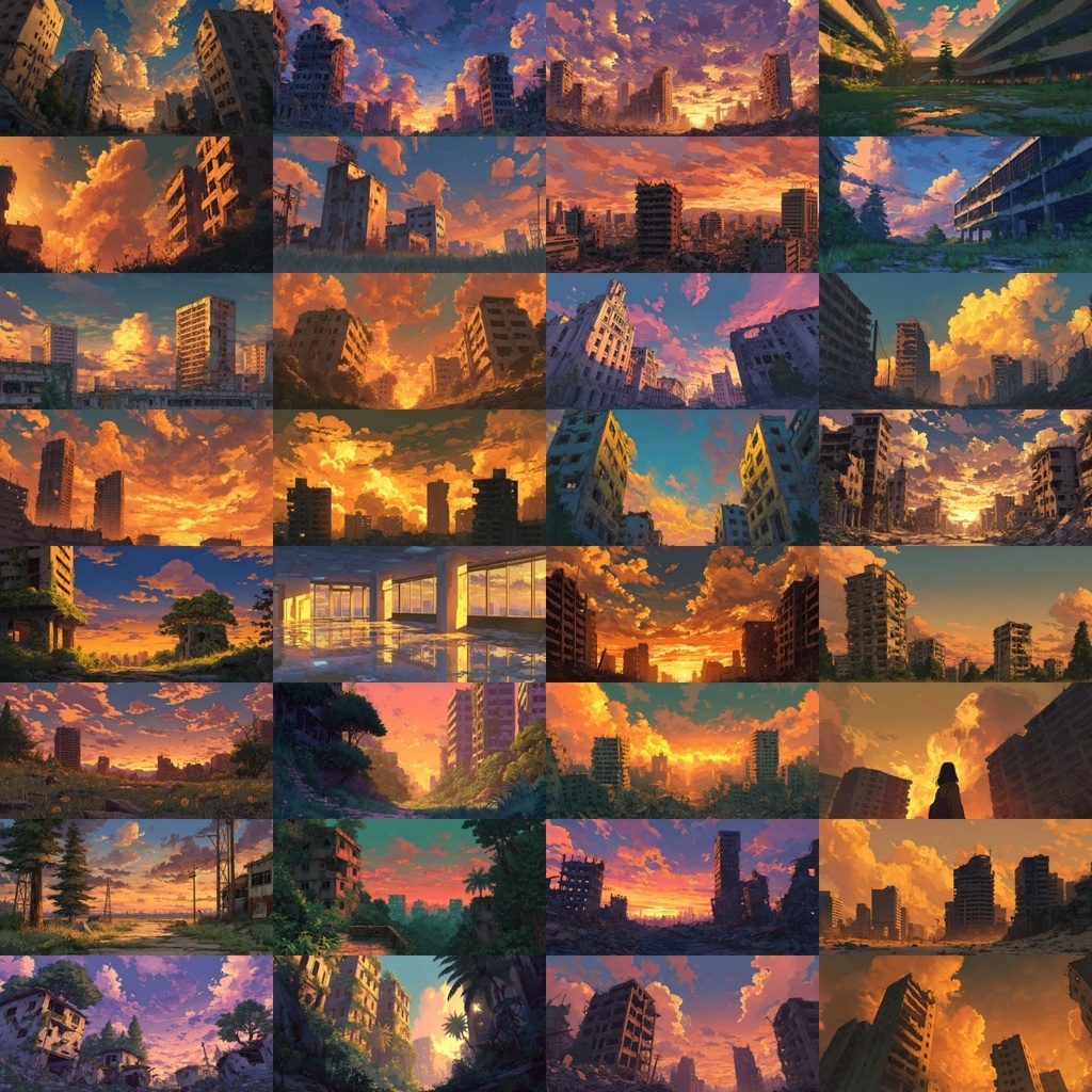 【背景素材】夕方の風景420枚(ノスタルジック,街なか,室内,夕景色)