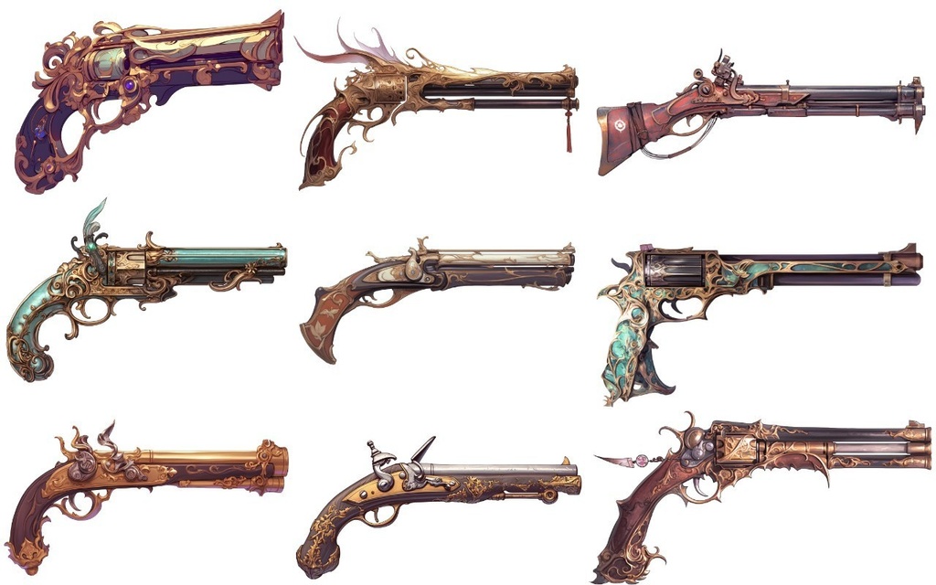 【透過素材】ファンタジー武器・盾370枚