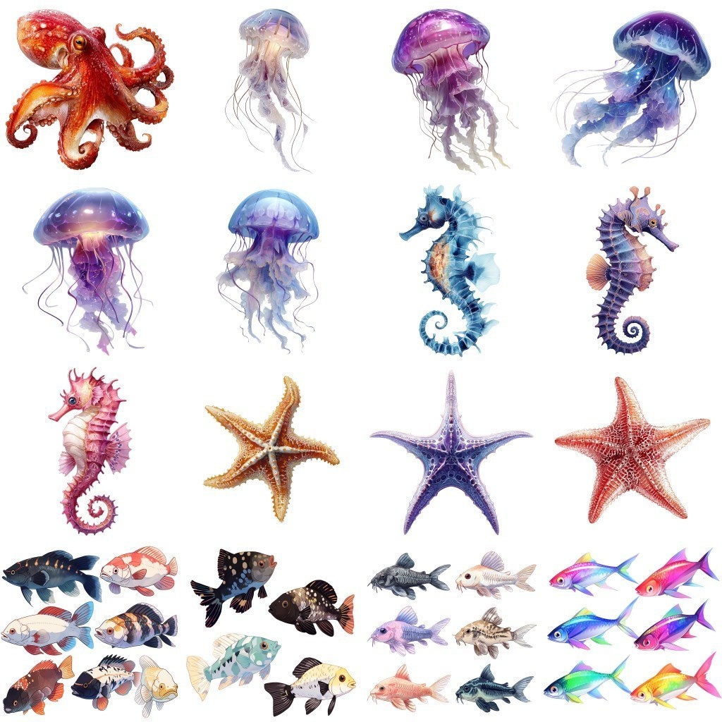 【透過素材】魚・水生生物 210枚