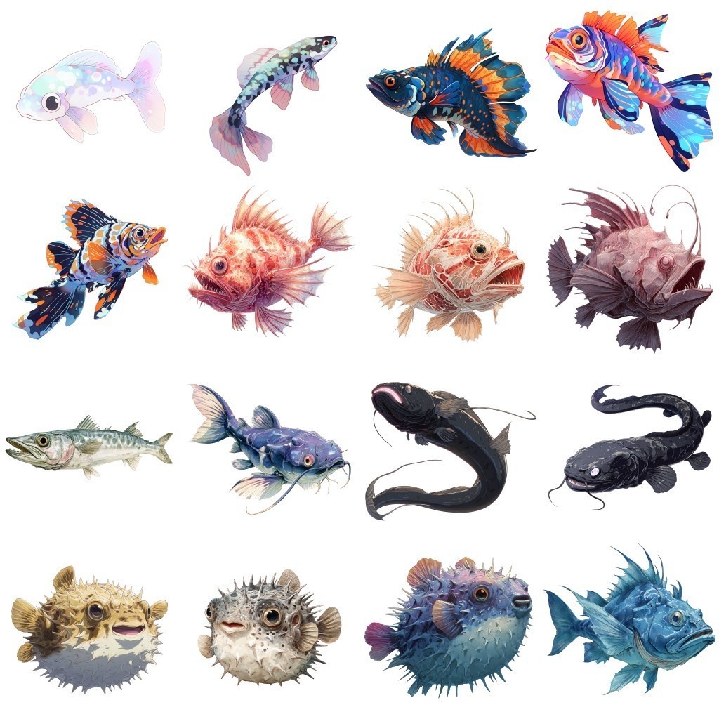 【透過素材】魚・水生生物 210枚