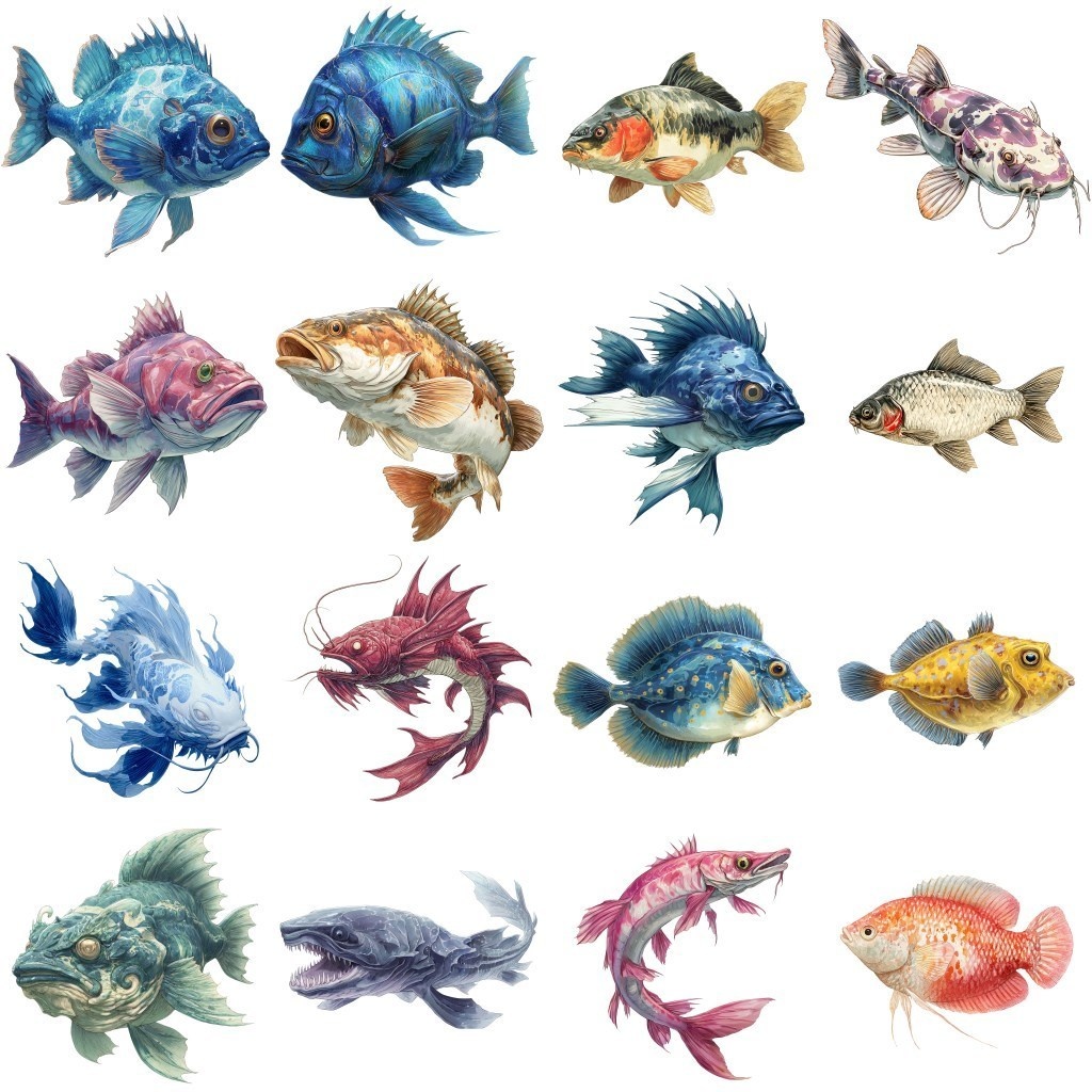 【透過素材】魚・水生生物 210枚