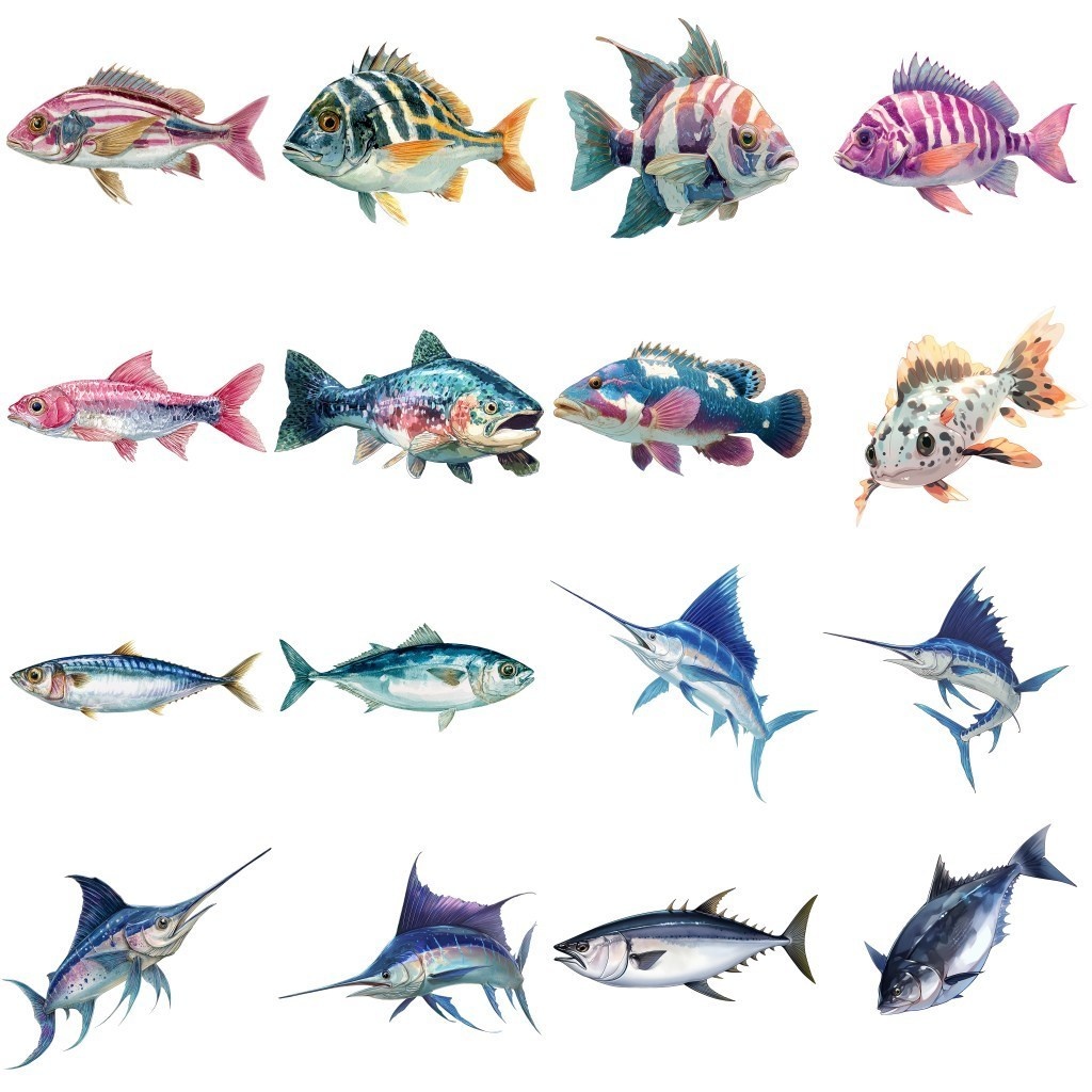 【透過素材】魚・水生生物 210枚