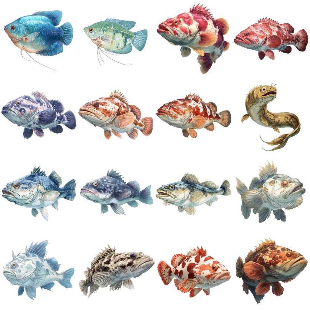 【透過素材】魚・水生生物 210枚