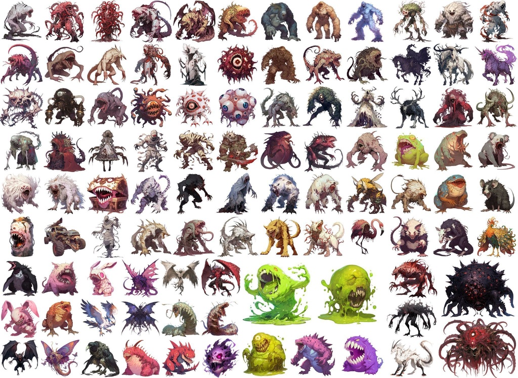 【透過素材】エイリアン100枚