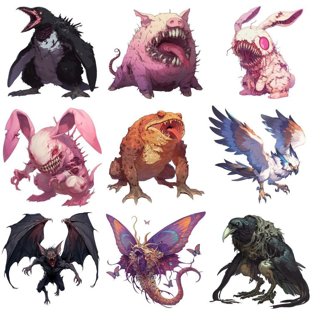 【透過素材】エイリアン100枚