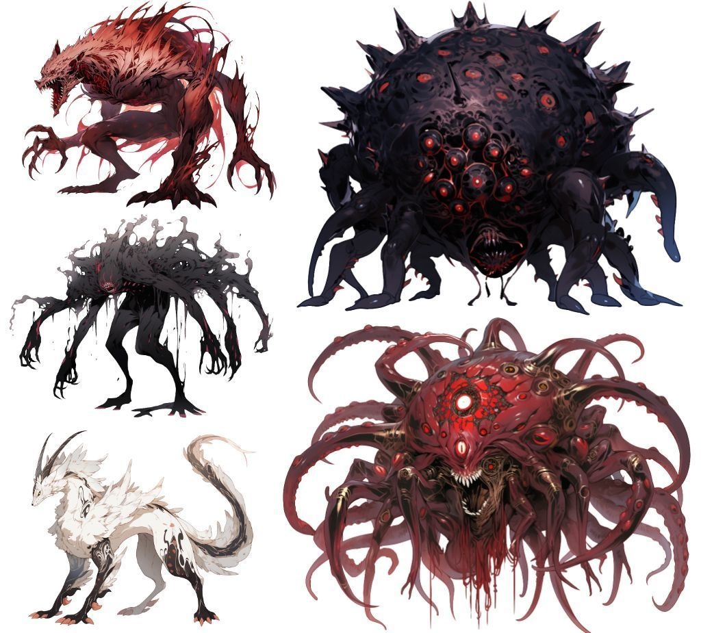 【透過素材】エイリアン100枚