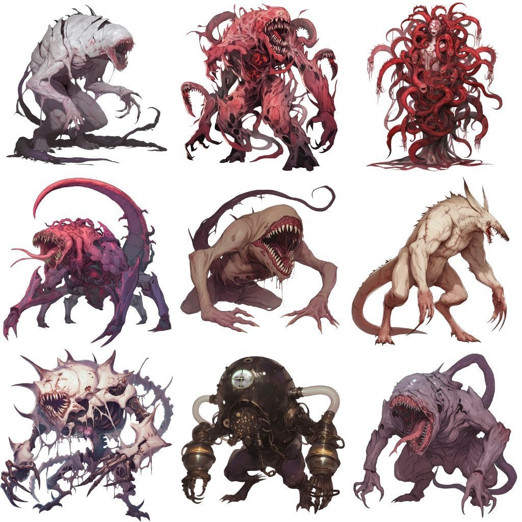 【透過素材】エイリアン100枚