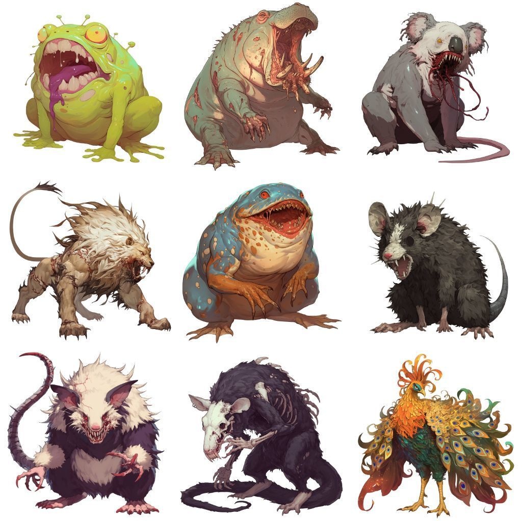 【透過素材】エイリアン100枚