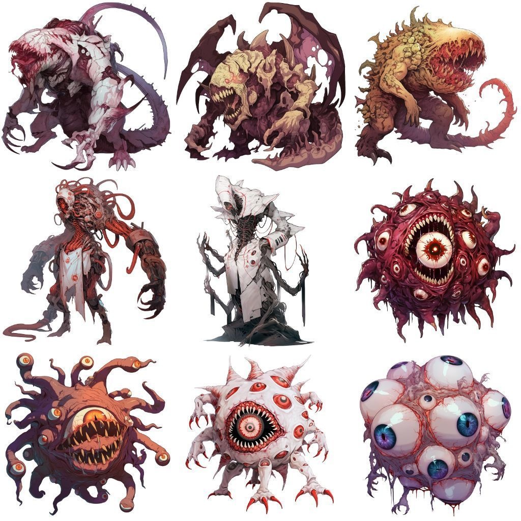 【透過素材】エイリアン100枚