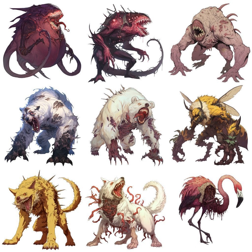 【透過素材】エイリアン100枚