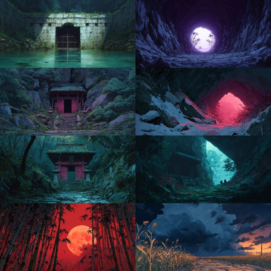 【背景素材】不穏な風景260枚(病院,路地裏,儀式,ホラー系)