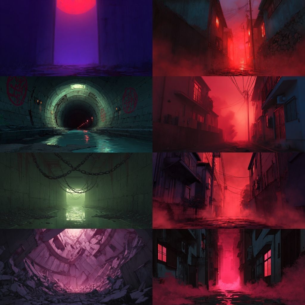 【背景素材】不穏な風景260枚(病院,路地裏,儀式,ホラー系)