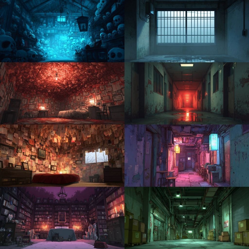 【背景素材】不穏な風景260枚(病院,路地裏,儀式,ホラー系)