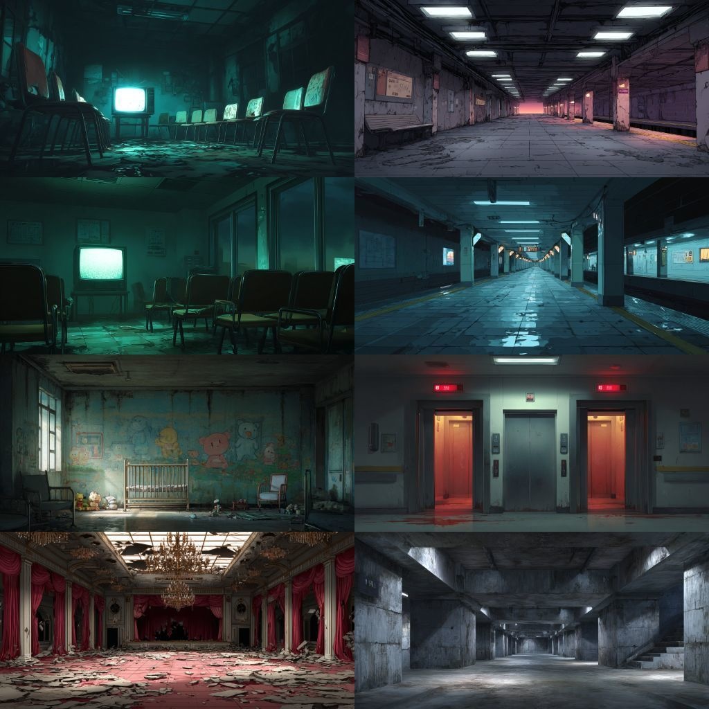 【背景素材】不穏な風景260枚(病院,路地裏,儀式,ホラー系)