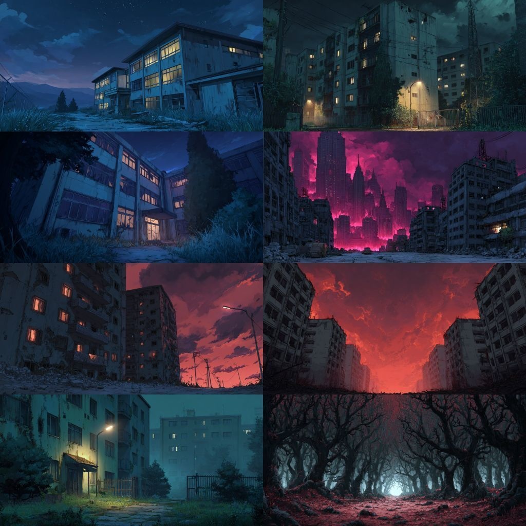 【背景素材】不穏な風景260枚(病院,路地裏,儀式,ホラー系)