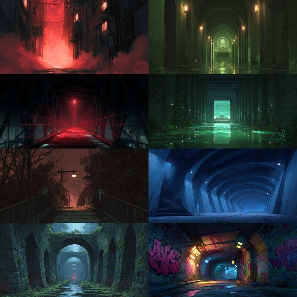 【背景素材】不穏な風景260枚(病院,路地裏,儀式,ホラー系)