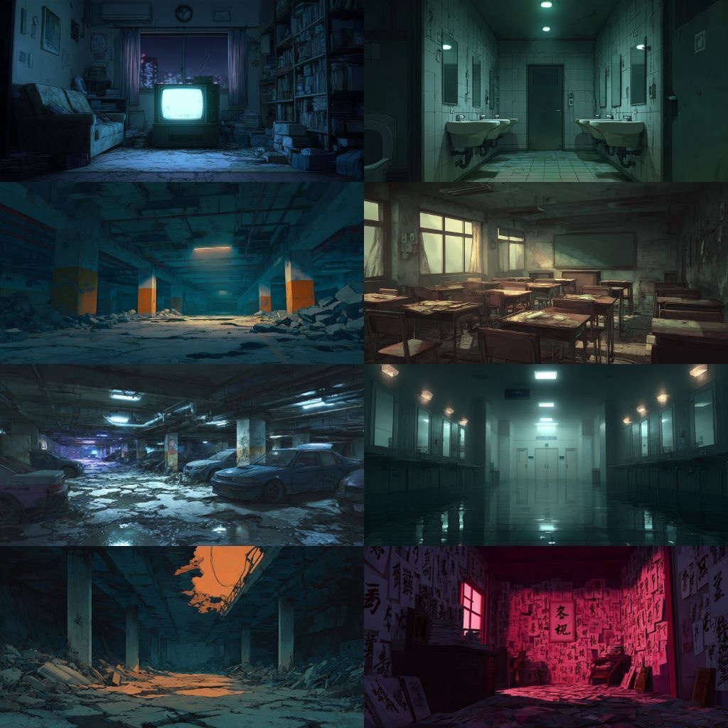 【背景素材】不穏な風景260枚(病院,路地裏,儀式,ホラー系)