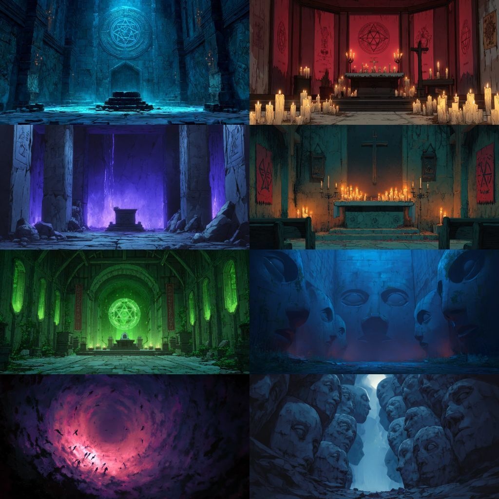 【背景素材】不穏な風景260枚(病院,路地裏,儀式,ホラー系)