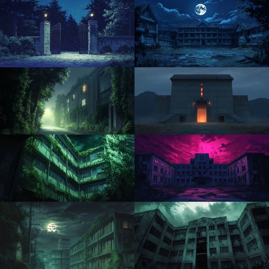 【背景素材】不穏な風景260枚(病院,路地裏,儀式,ホラー系)