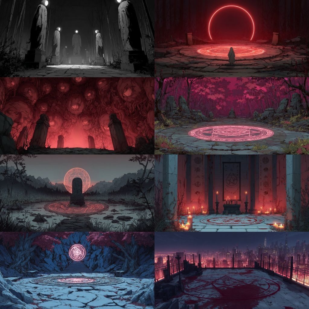 【背景素材】不穏な風景260枚(病院,路地裏,儀式,ホラー系)