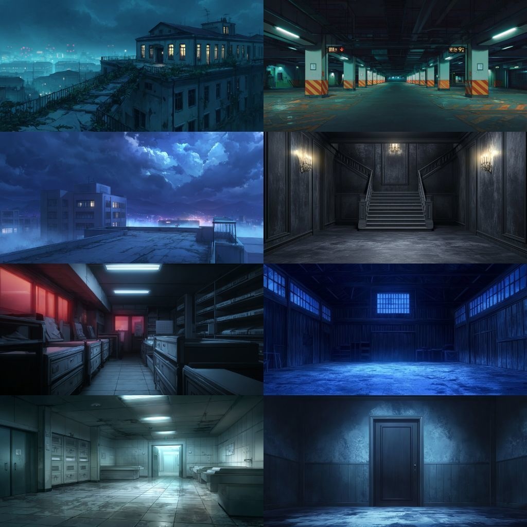 【背景素材】不穏な風景260枚(病院,路地裏,儀式,ホラー系)