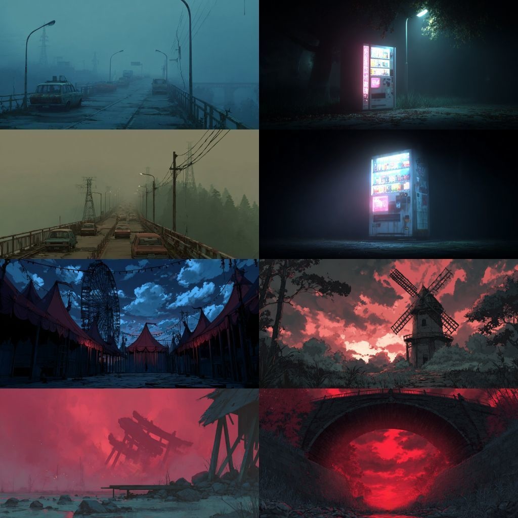 【背景素材】不穏な風景260枚(病院,路地裏,儀式,ホラー系)