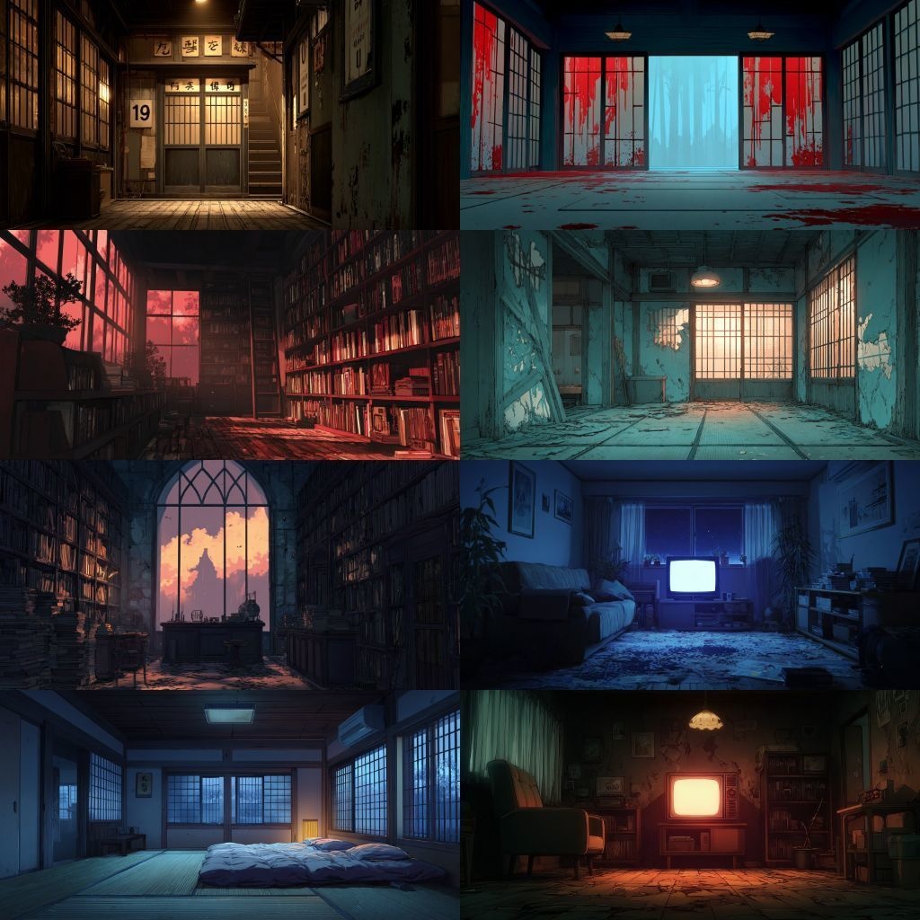 【背景素材】不穏な風景260枚(病院,路地裏,儀式,ホラー系)