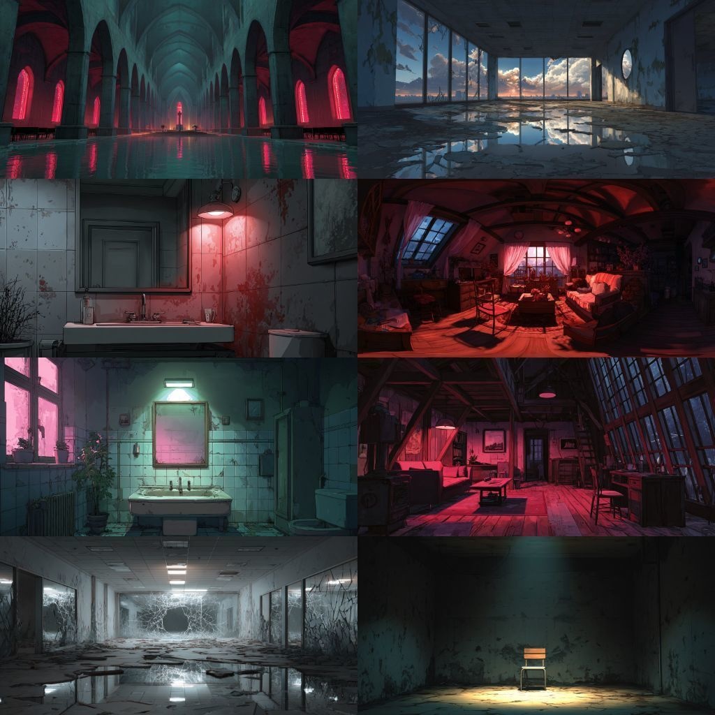 【背景素材】不穏な風景260枚(病院,路地裏,儀式,ホラー系)