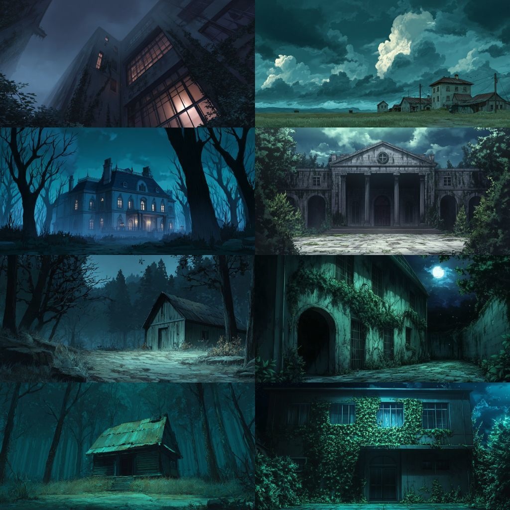 【背景素材】不穏な風景260枚(病院,路地裏,儀式,ホラー系)