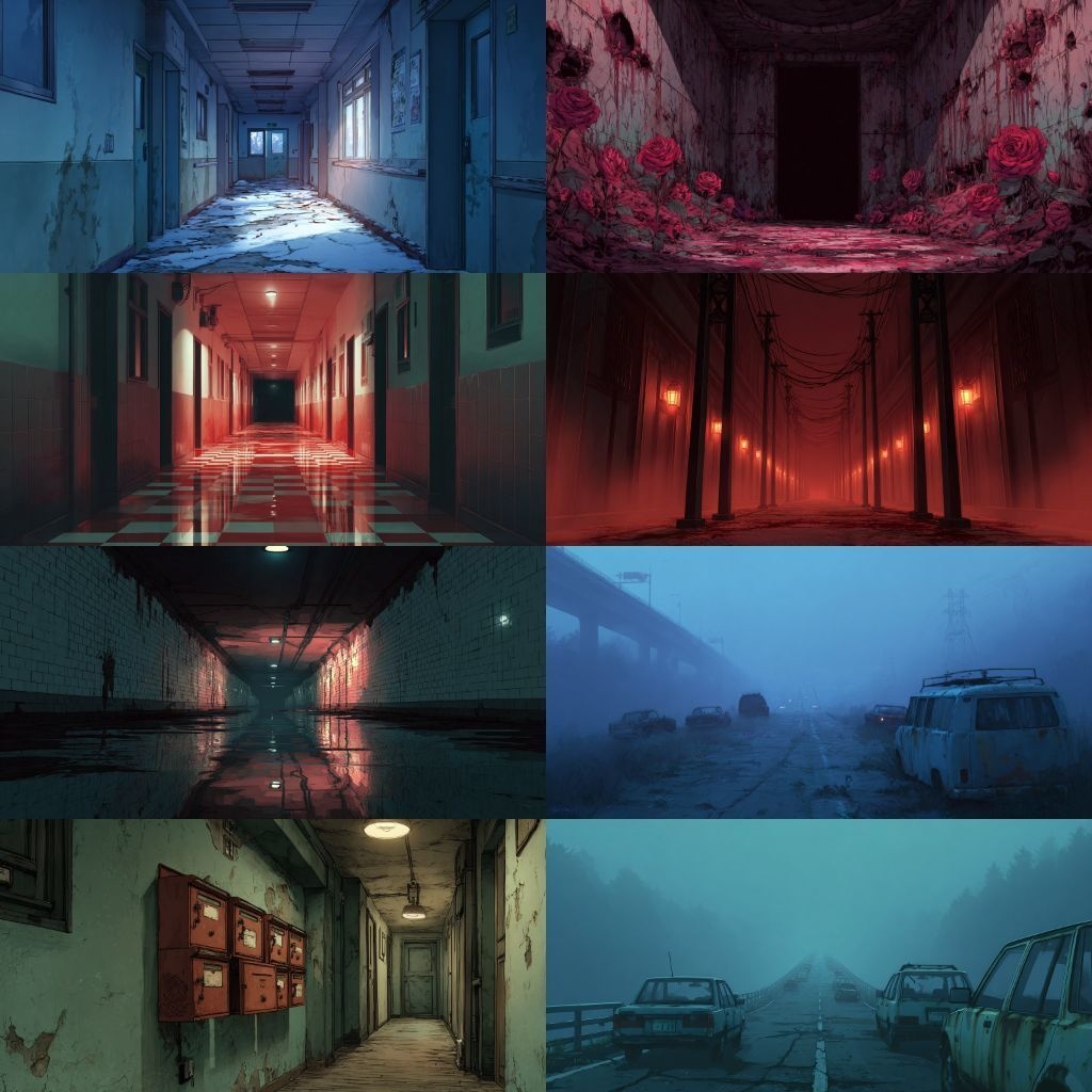 【背景素材】不穏な風景260枚(病院,路地裏,儀式,ホラー系)