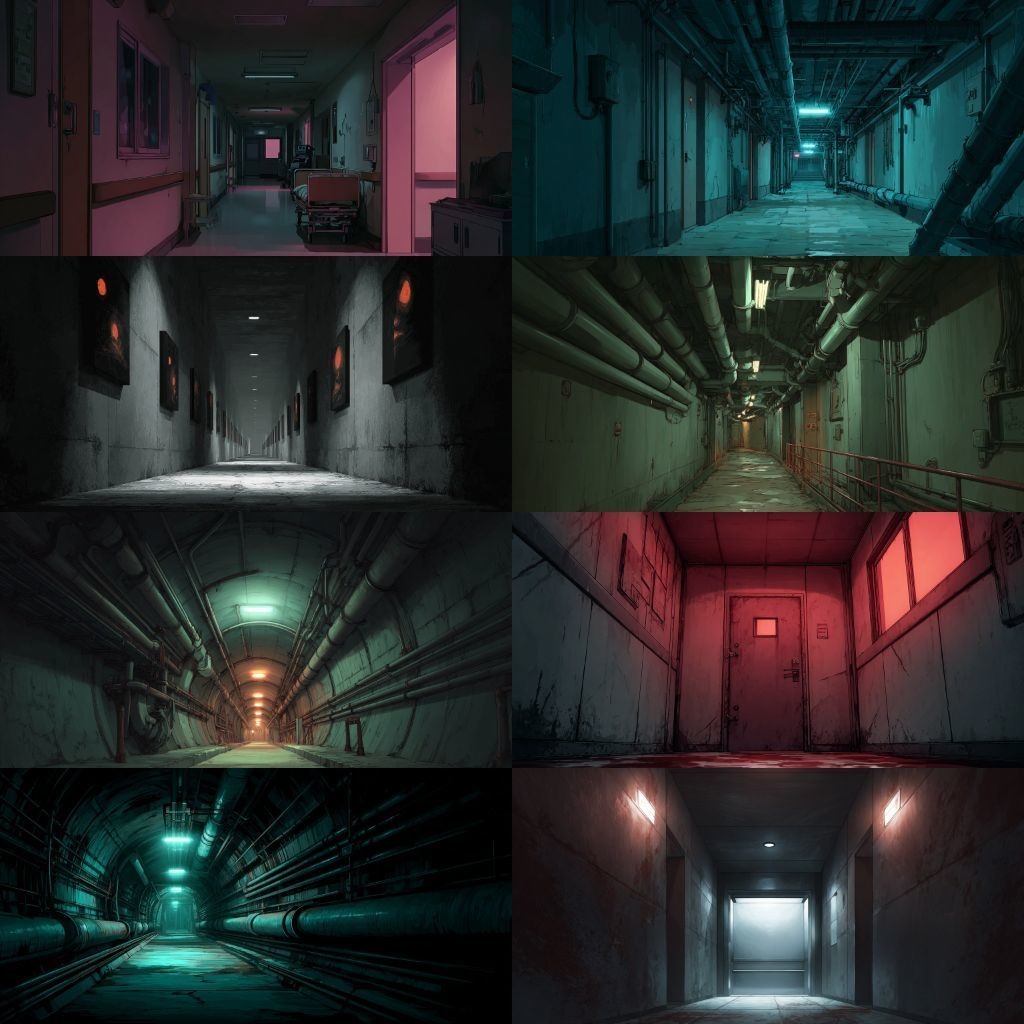 【背景素材】不穏な風景260枚(病院,路地裏,儀式,ホラー系)