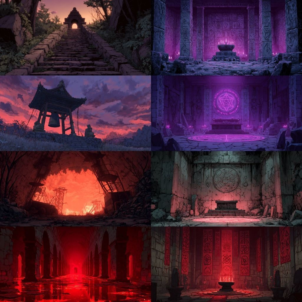 【背景素材】不穏な風景260枚(病院,路地裏,儀式,ホラー系)