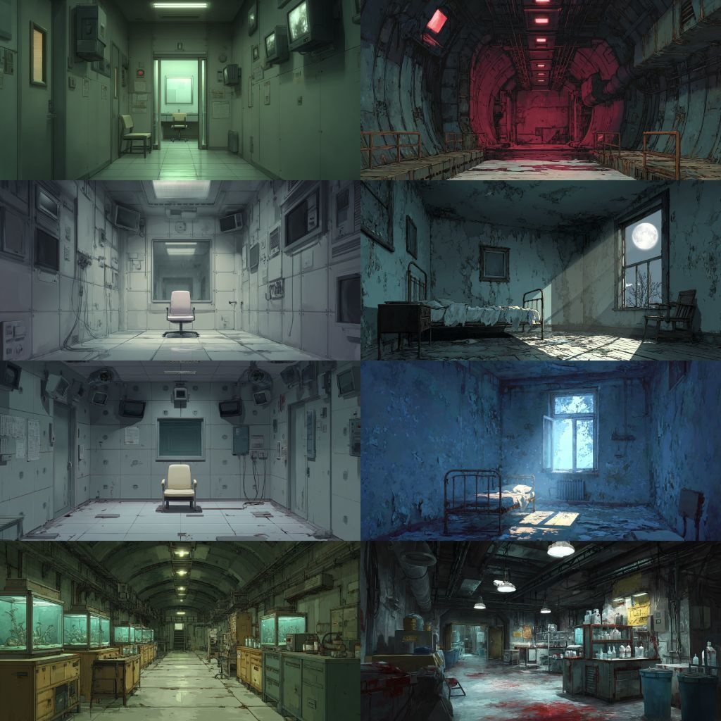 【背景素材】不穏な風景260枚(病院,路地裏,儀式,ホラー系)